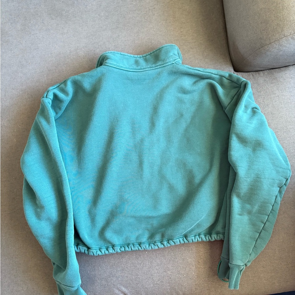 Set Active Teal Half-Zip Jacket - image 2